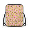 Cute Avocado Pattern Print Rectangular Crossbody Bag