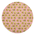 Cute Avocado Pattern Print Round Blanket