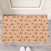 Cute Avocado Pattern Print Rubber Doormat