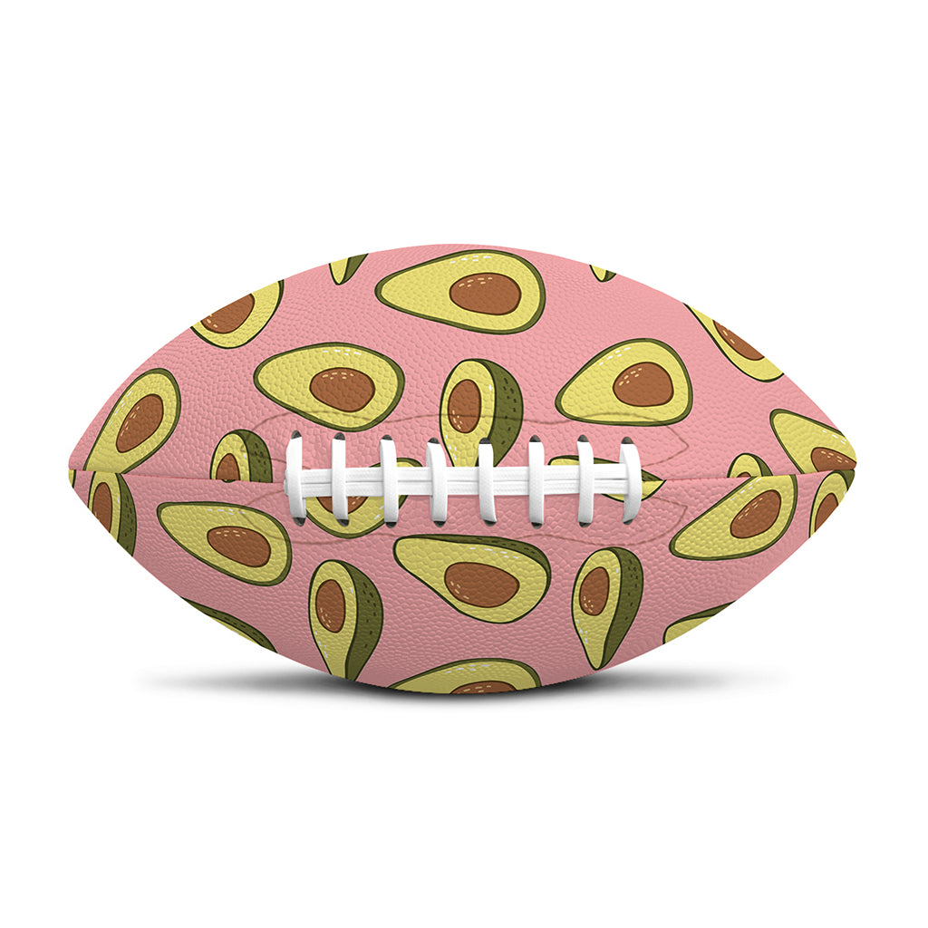 Cute Avocado Pattern Print Rugby Ball