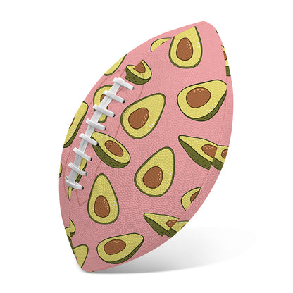 Cute Avocado Pattern Print Rugby Ball
