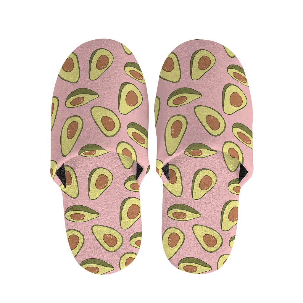 Cute Avocado Pattern Print Slippers