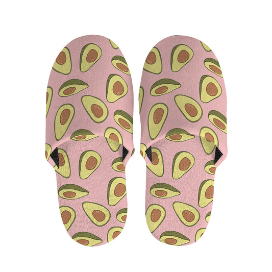 Cute Avocado Pattern Print Slippers