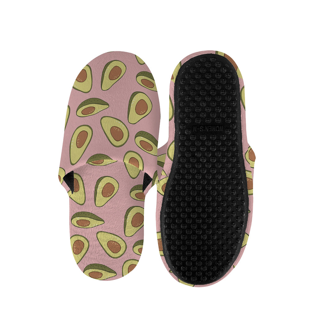 Cute Avocado Pattern Print Slippers