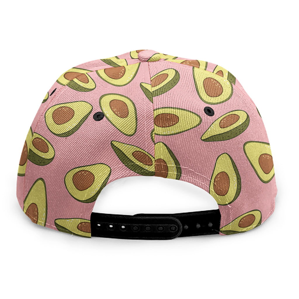 Cute Avocado Pattern Print Snapback Cap