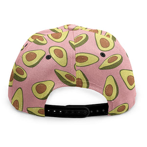 Cute Avocado Pattern Print Snapback Cap