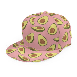 Cute Avocado Pattern Print Snapback Cap