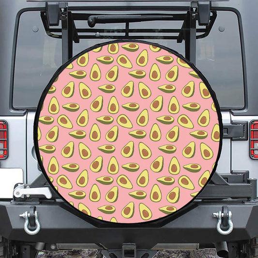 Cute Avocado Pattern Print Tire Cover