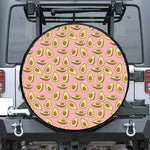 Cute Avocado Pattern Print Tire Cover