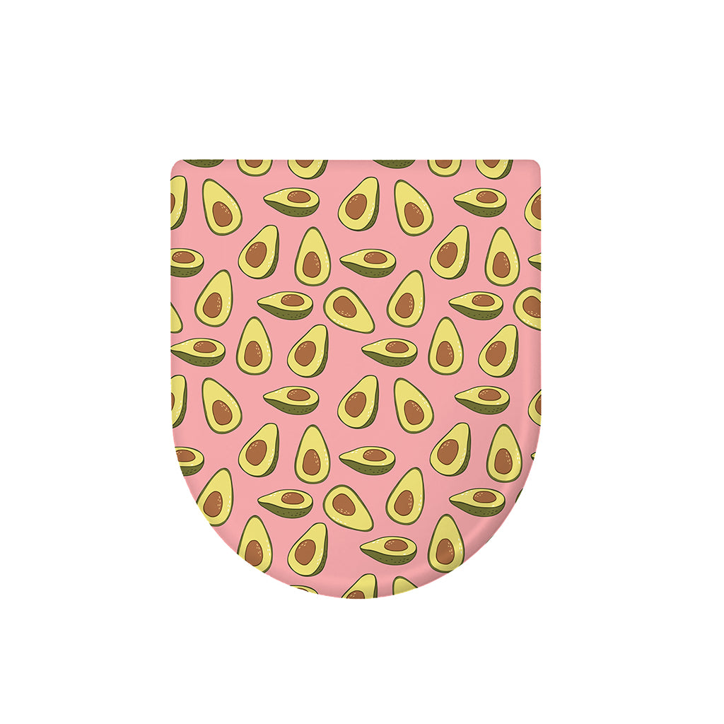 Cute Avocado Pattern Print Toilet Lid Cover