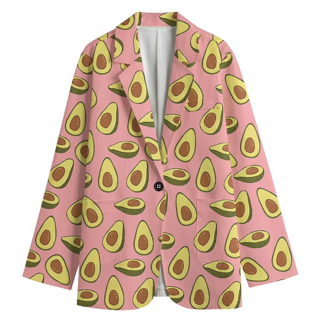 Cute Avocado Pattern Print Women's Blazer