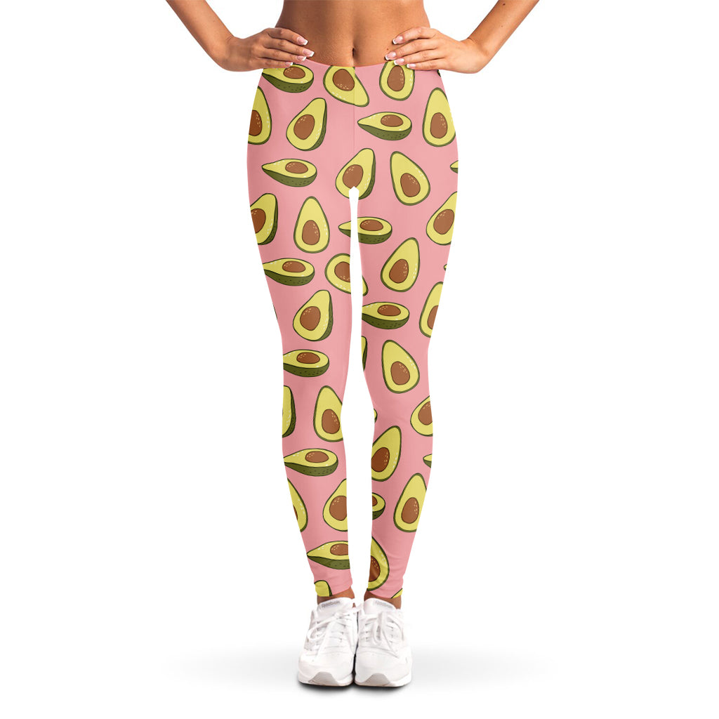 Cute Avocado Pattern Print Women's Leggings