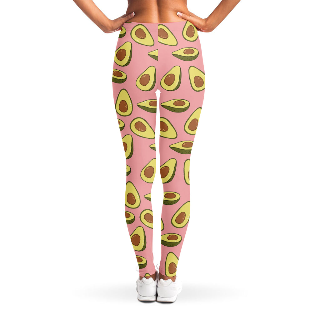 Cute Avocado Pattern Print Women's Leggings