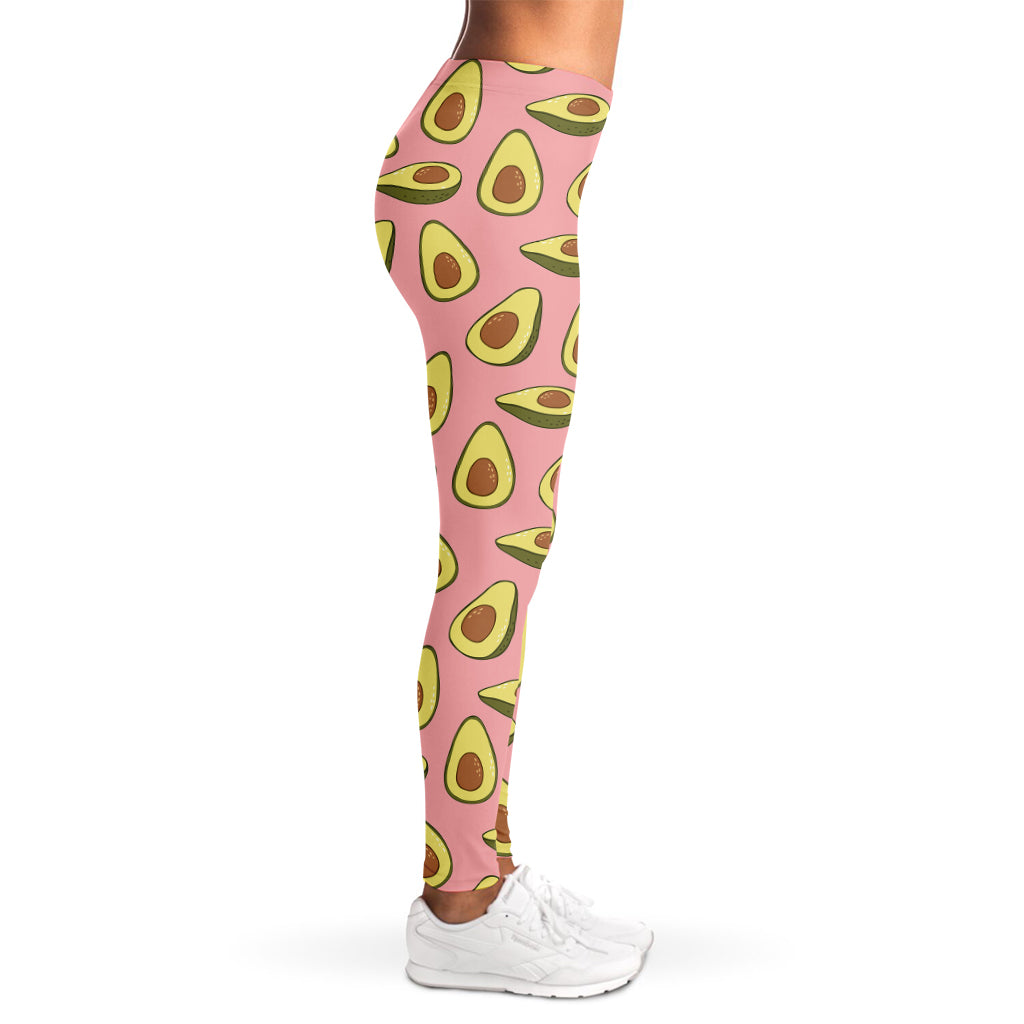 Cute Avocado Pattern Print Women's Leggings