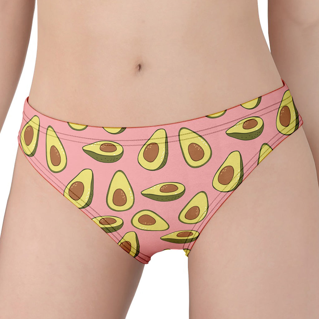 Cute Avocado Pattern Print Women's Panties