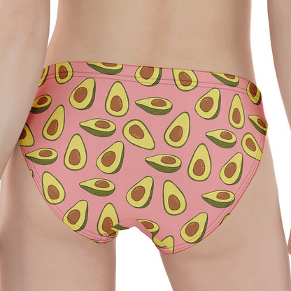 Cute Avocado Pattern Print Women's Panties