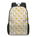 Cute Baby Giraffe Pattern Print 17 Inch Backpack