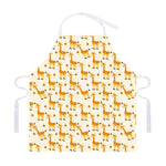 Cute Baby Giraffe Pattern Print Adjustable Apron
