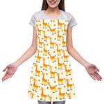 Cute Baby Giraffe Pattern Print Adjustable Apron