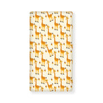 Cute Baby Giraffe Pattern Print Baby Crib Sheet