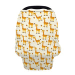 Cute Baby Giraffe Pattern Print Baby Seat Cover