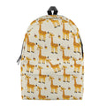 Cute Baby Giraffe Pattern Print School Backpack