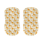 Cute Baby Giraffe Pattern Print Bar Stool Covers