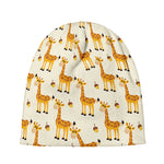 Cute Baby Giraffe Pattern Print Beanie