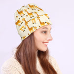 Cute Baby Giraffe Pattern Print Beanie