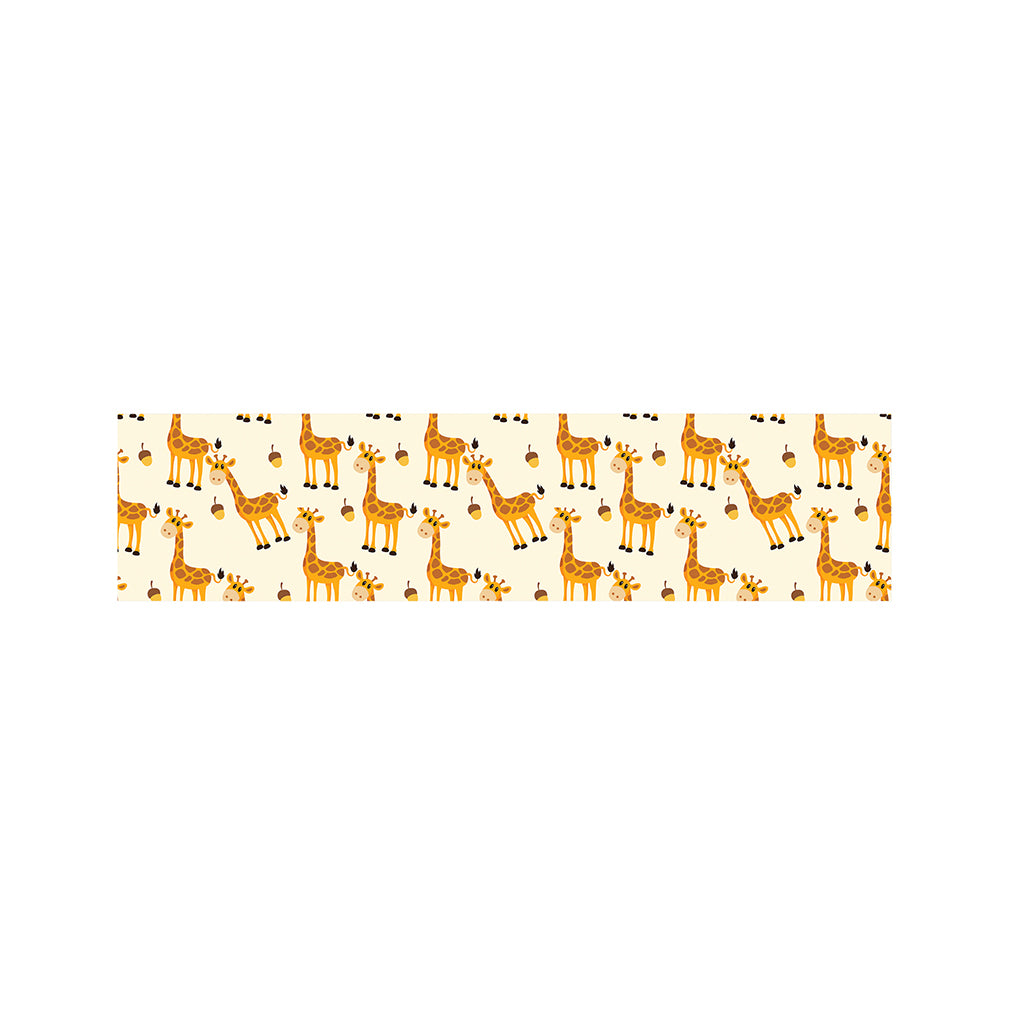 Cute Baby Giraffe Pattern Print Bed Runner