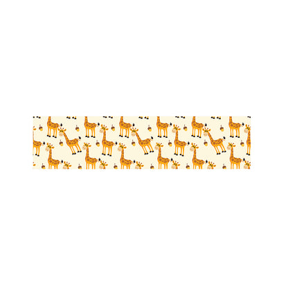 Cute Baby Giraffe Pattern Print Bed Runner