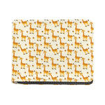 Cute Baby Giraffe Pattern Print Bifold Wallet