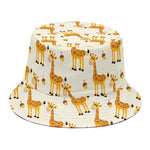Cute Baby Giraffe Pattern Print Bucket Hat