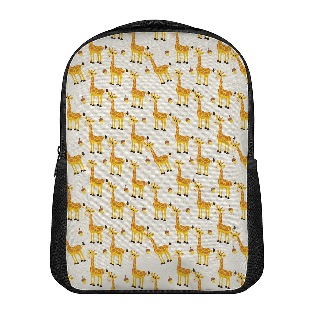 Cute Baby Giraffe Pattern Print Casual Backpack
