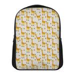 Cute Baby Giraffe Pattern Print Casual Backpack