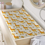 Cute Baby Giraffe Pattern Print Changing Pad Cover