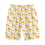 Cute Baby Giraffe Pattern Print Cotton Shorts