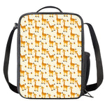 Cute Baby Giraffe Pattern Print Crossbody Lunch Bag