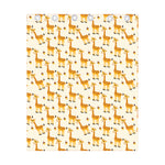 Cute Baby Giraffe Pattern Print Curtain