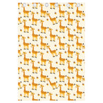 Cute Baby Giraffe Pattern Print Curtain