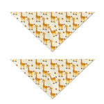 Cute Baby Giraffe Pattern Print Dog Bandana