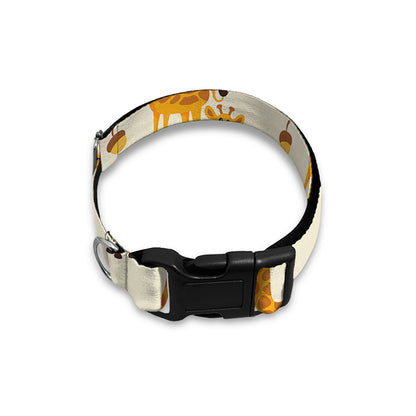 Cute Baby Giraffe Pattern Print Dog Collar