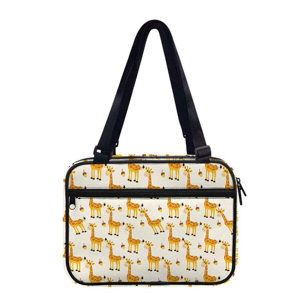 Cute Baby Giraffe Pattern Print Double Strap Bible Bag