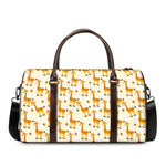 Cute Baby Giraffe Pattern Print Duffle Bag