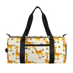 Cute Baby Giraffe Pattern Print Gym Bag
