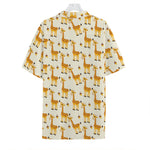 Cute Baby Giraffe Pattern Print Hawaiian Shirt