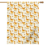 Cute Baby Giraffe Pattern Print House Flag