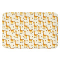 Cute Baby Giraffe Pattern Print Indoor Door Mat