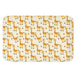 Cute Baby Giraffe Pattern Print Indoor Door Mat