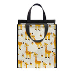 Cute Baby Giraffe Pattern Print Insulated Lunch Tote